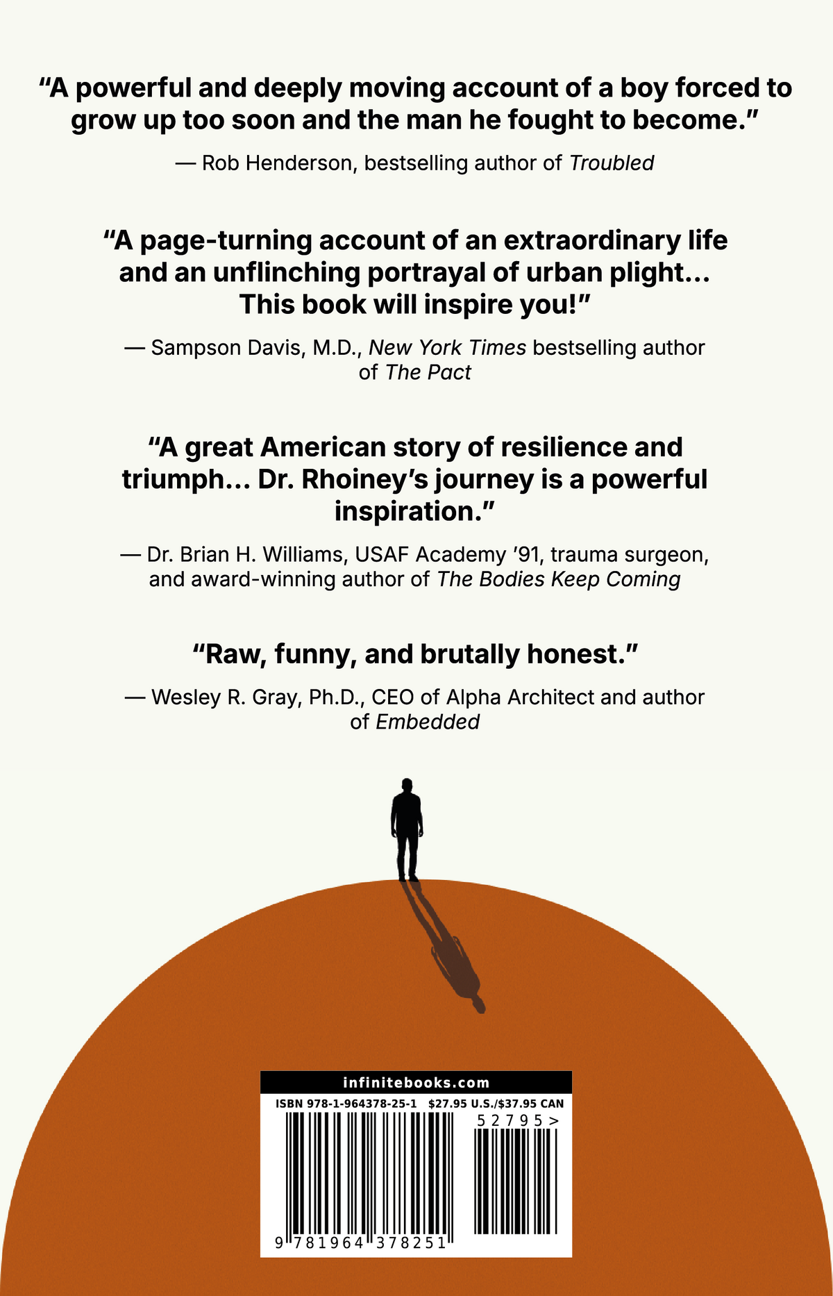No One's Coming to Save You by Ed William — back cover